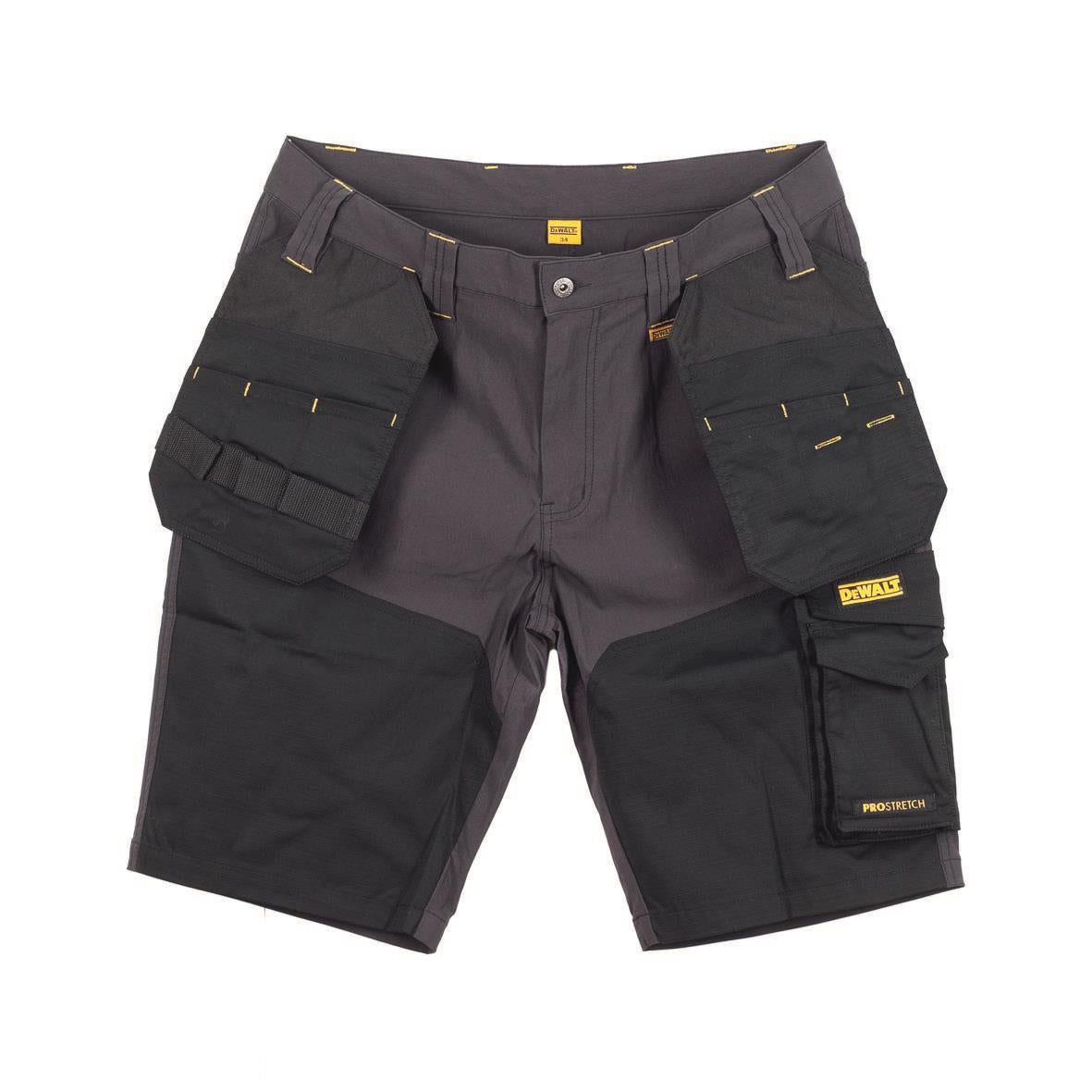 DeWalt Hamden grey/black twin holster pockets work shorts