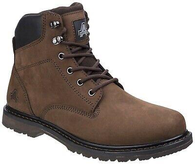 Amblers Millport brown nubuck waterproof lined non-safety lace-up boot