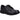 Hush Puppies Kiera junior black leather padded collar school shoe chunky sole