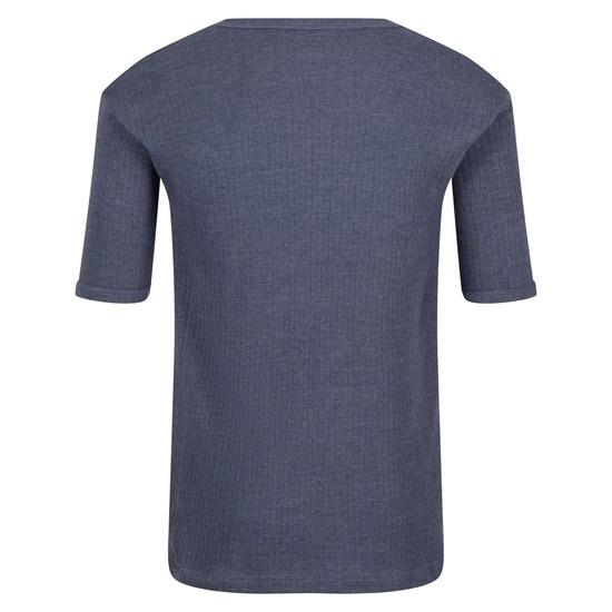 Regatta denim blue men's thermal short sleeve shirt winter base-layer #TRU111