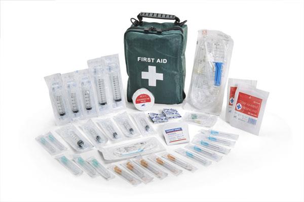 Overseas traveller sterile medical supplies equipment travel kit