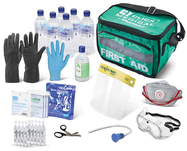 Acid attack skin and eye decontamination kit - helps reduce risk of burns