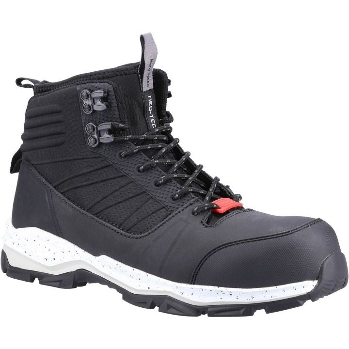Hard Yakka Neo moss recycled-upper composite toe/midsole side-zip safety work boot