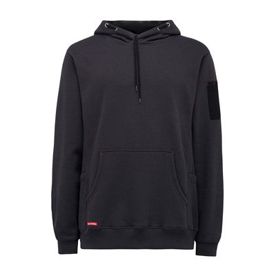 Hard Yakka charcoal brushed fleece hoodie hooded sweatshirt