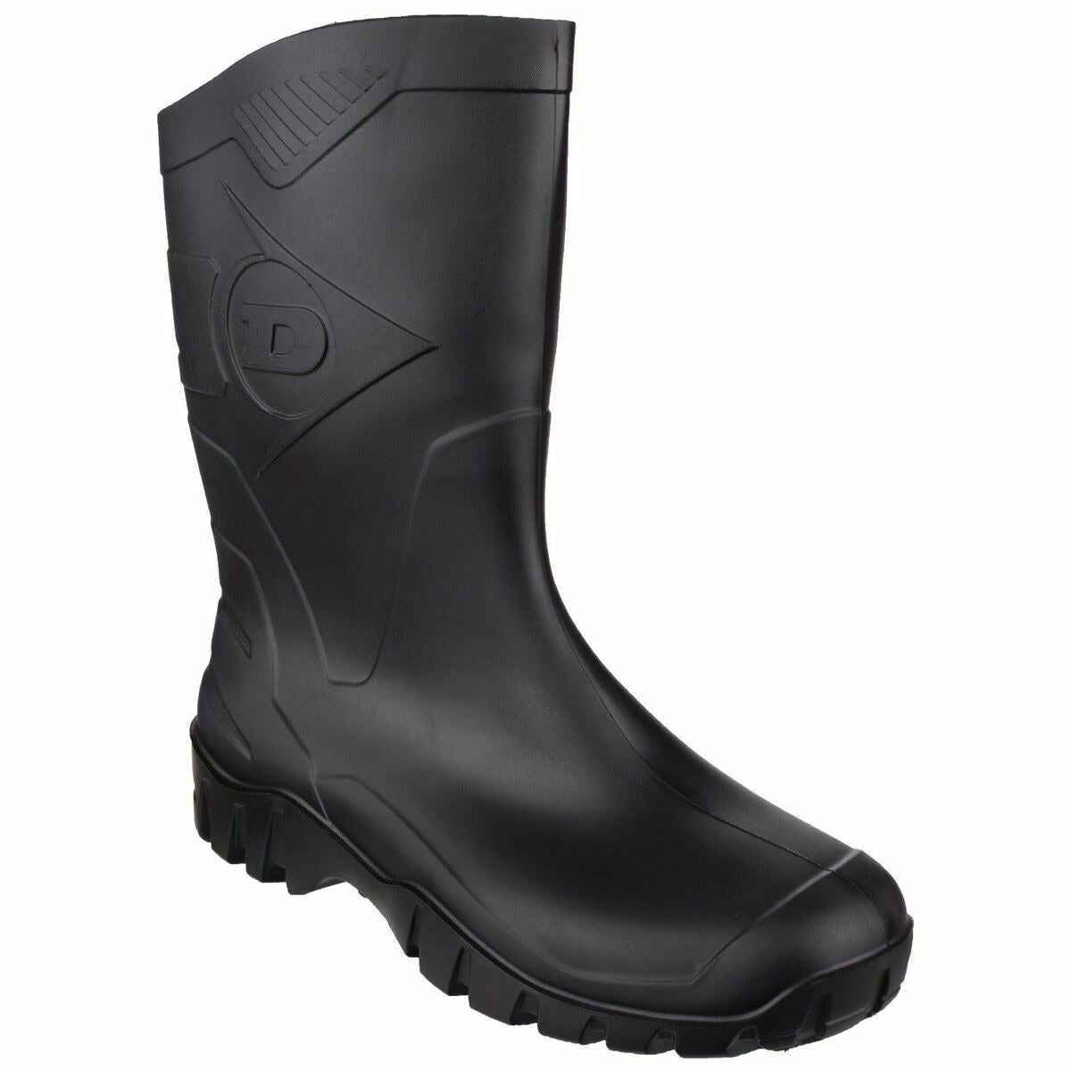 Dunlop Dee unisex black calf-length non-safety wellington #K500011