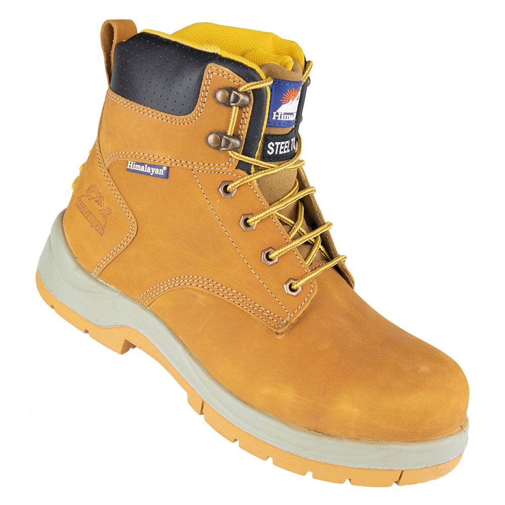 HIMALAYAN 5250 S1P honey nubuck steel toe-cap safety boot with midsole