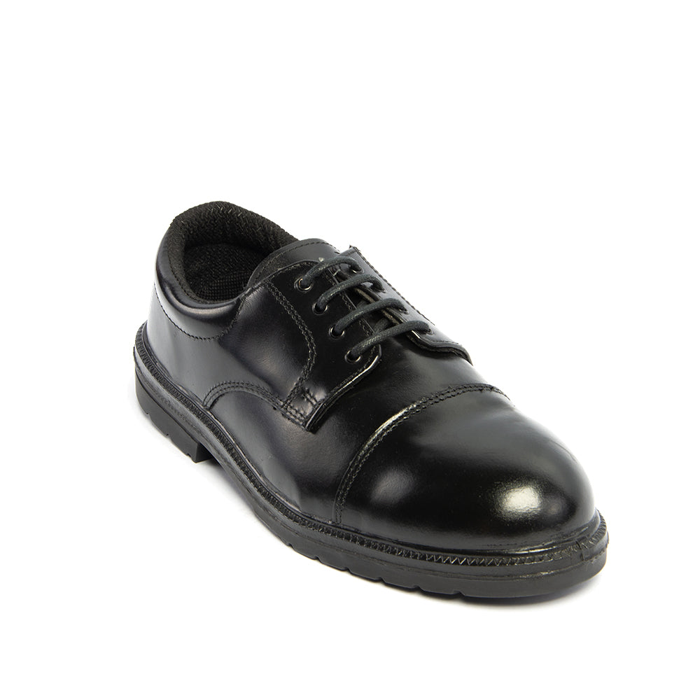 Himalayan S1P black leather oxford brogue steel toe/midsole safety work shoe #910