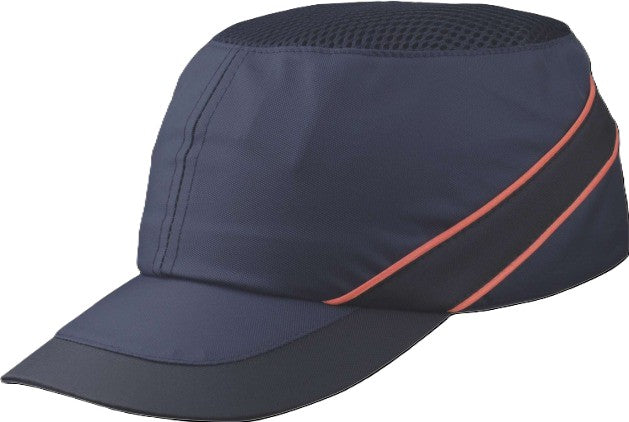 Delta Plus AIRCOLTAN black/red contrast 7cm long peak hard-shell baseball bump cap