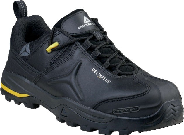 Delta Plus TW302 Trek Work S3 black leather composite toe/midsole safety work shoe