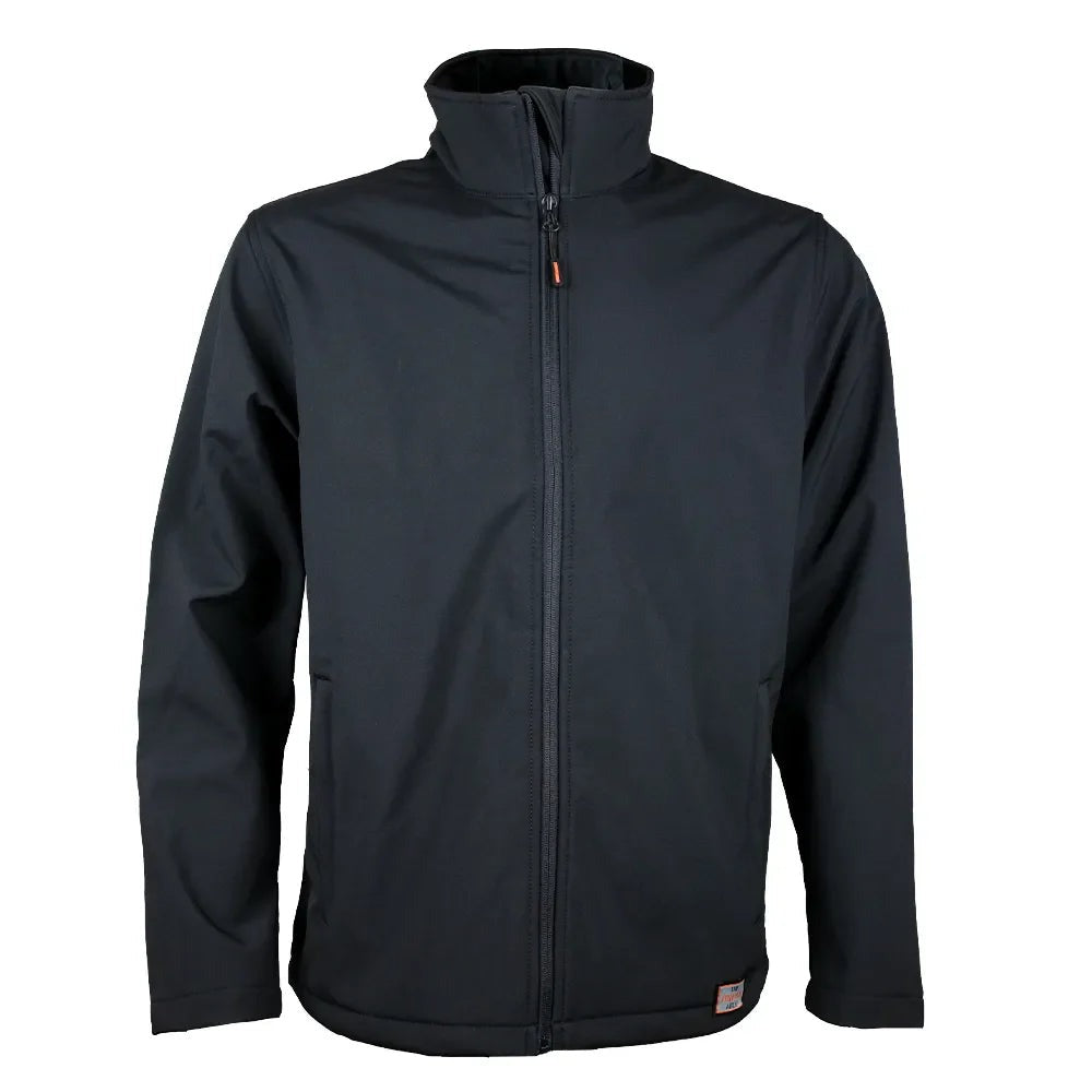 Unbreakable Oakham black waterproof soft shell work jacket U407