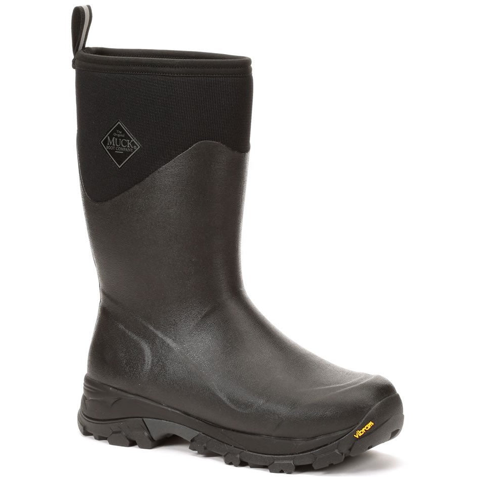 Muck Boot Arctic Ice Mid men's black fleece-lined wellington boot