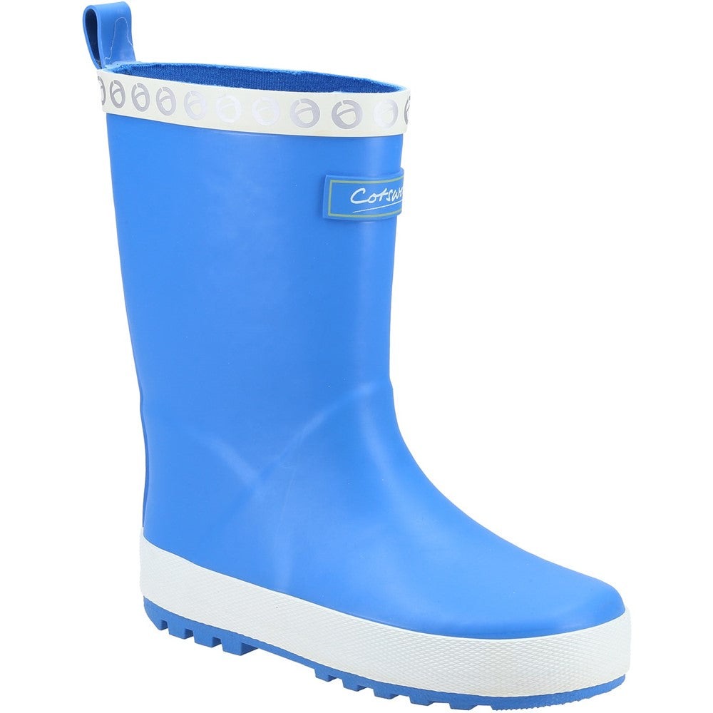 Cotswold Prestbury blue Senior kid's rubber waterproof wellington