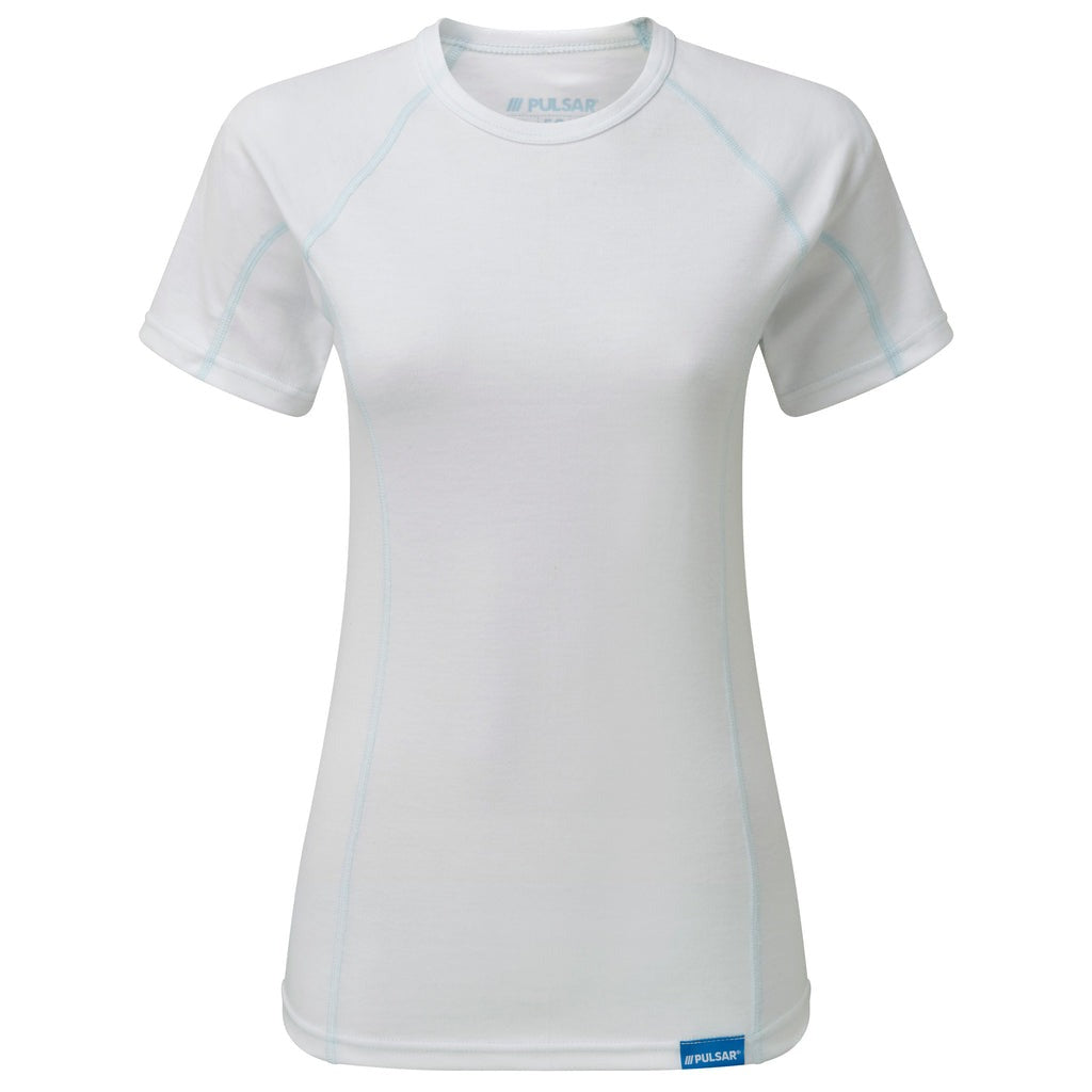 PULSAR® Blizzard -15° white short-sleeve women's thermal top #BZ1551