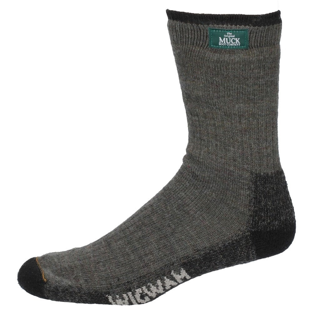 Muck Trek Fusion loden grey merino wool mix moisture control sock