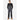 Dickies Everyday grey/black polycotton multiple pocket work bib & brace dungarees