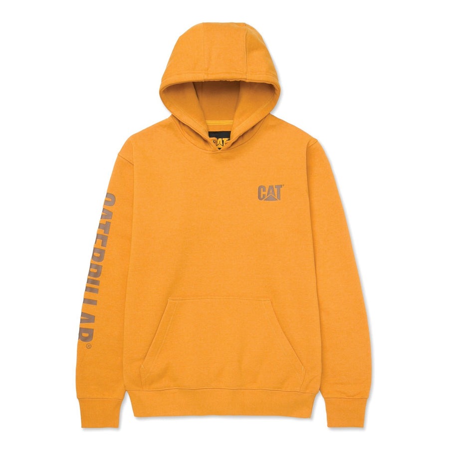 Caterpillar CAT Trademark Banner yellow hoodie hooded sweatshirt #1910709