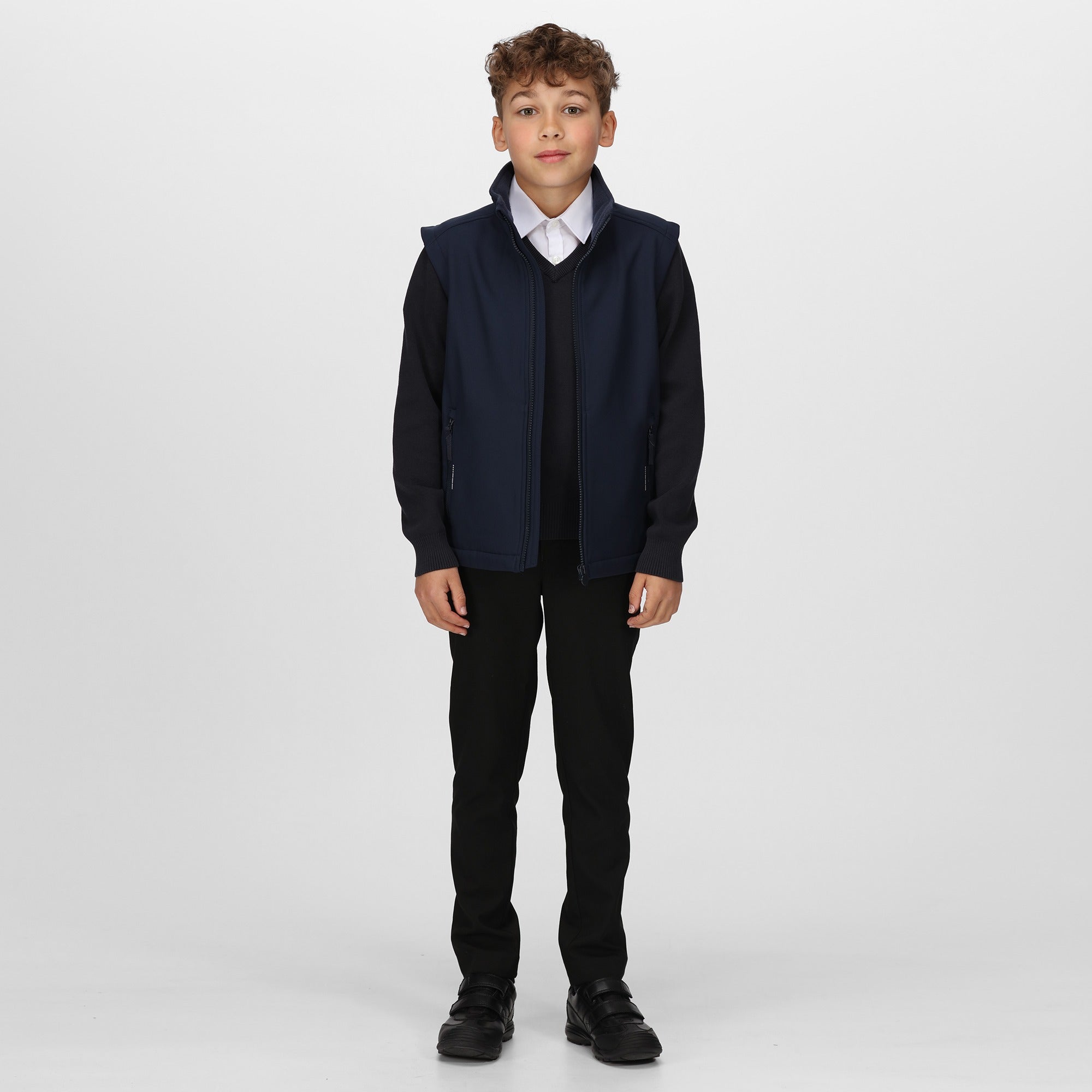 Regatta Ablaze navy children's softshell bodywarmer #TRA882