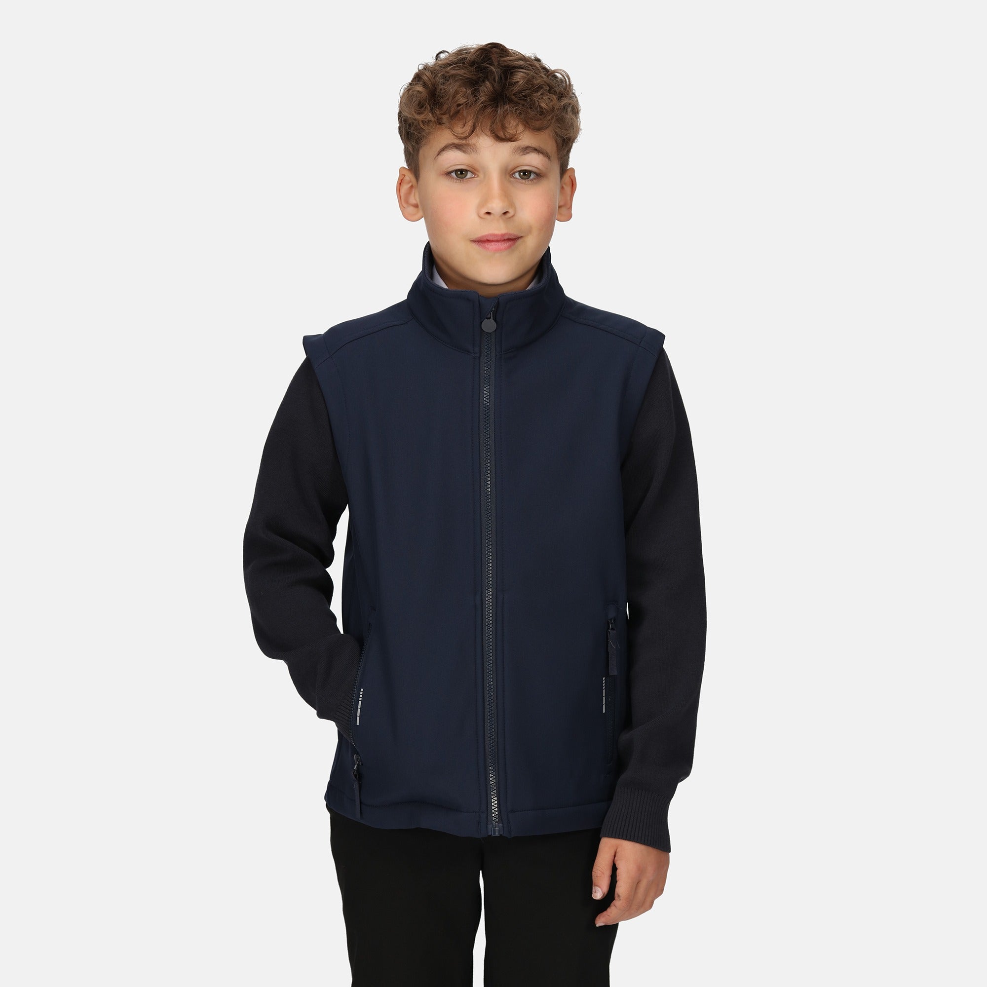 Regatta Ablaze navy children's softshell bodywarmer #TRA882