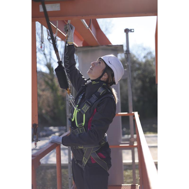 Delta Plus 1.8m self-retracting fall arrest with karabiner and scaffold hook #AN106