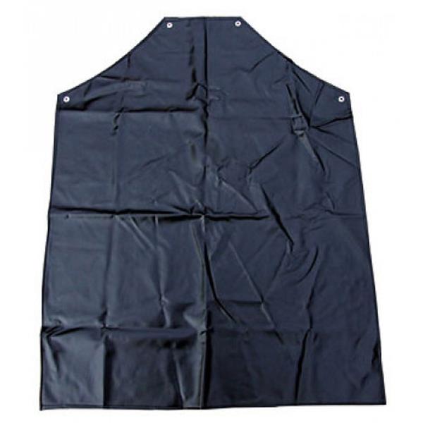 Black pvc 48'x36' waterproof chemical-resistant apron - ties not included