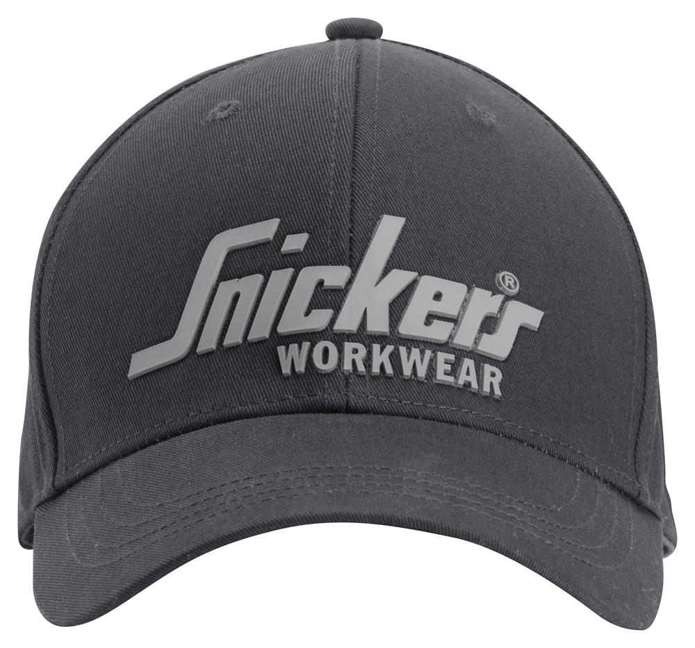 Snickers Logo grey cotton baseball cap #9041