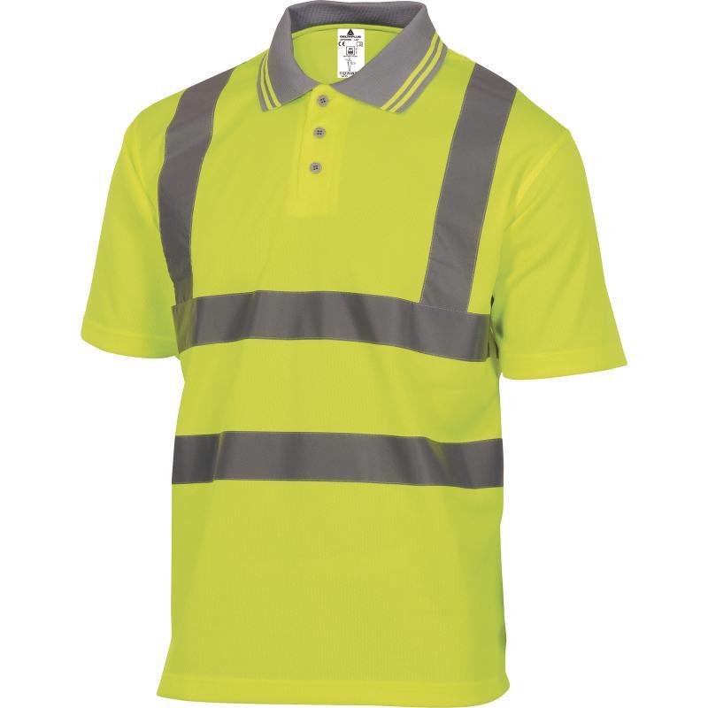 Delta Plus Offshore high visibility yellow polo-shirt