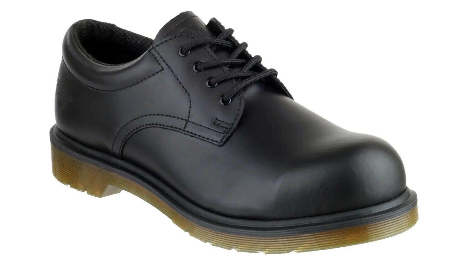 Dr Martens Icon 2216 SB black leather steel toe cap work safety shoes