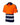 Leo WATERSMEET recycled sustainable high visibility orange/navy polo shirt