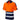 Leo WATERSMEET recycled sustainable high visibility orange/navy polo shirt