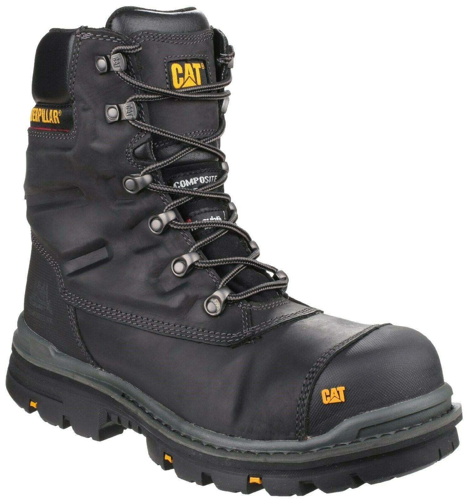 CATERPILLAR CAT Premier S3 black side-zip composite toe/midsole safety work boot