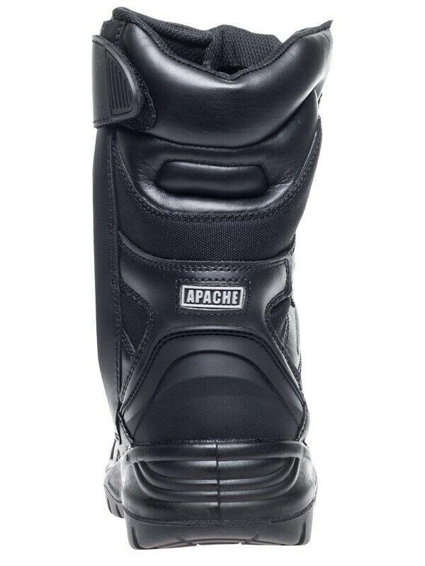 APACHE COMBAT S3 black waterproof side-zip composite toe/midsole safety boot
