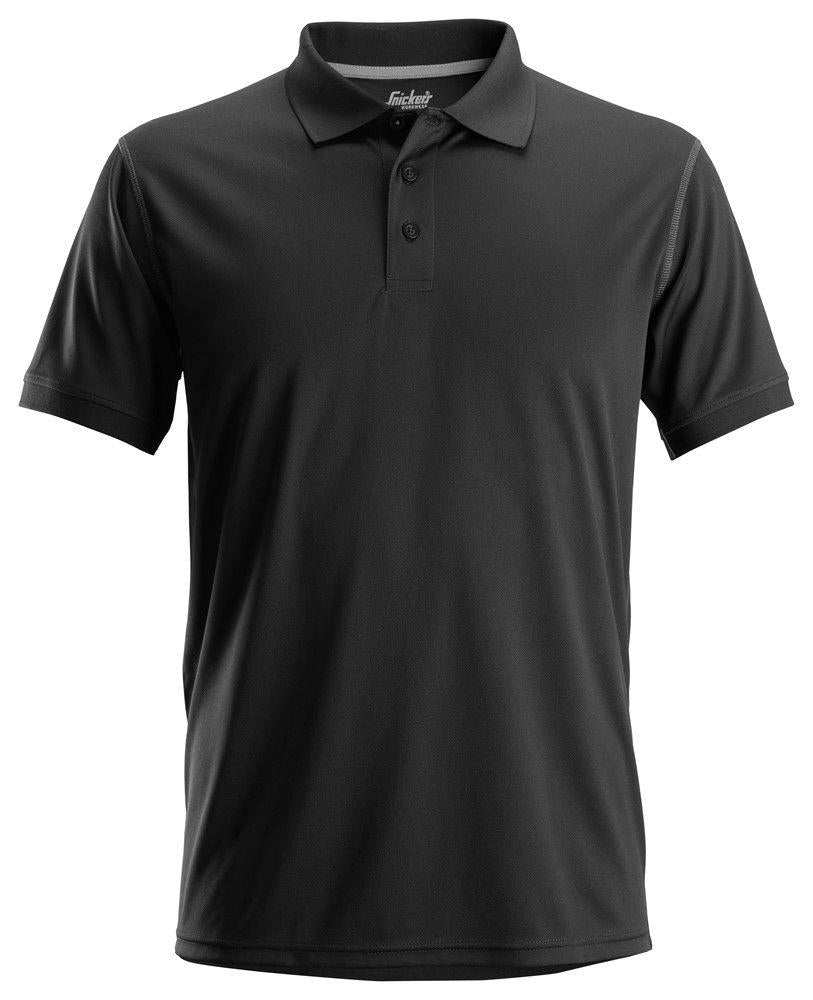 Snickers AllroundWork black recycled polo shirt #2721
