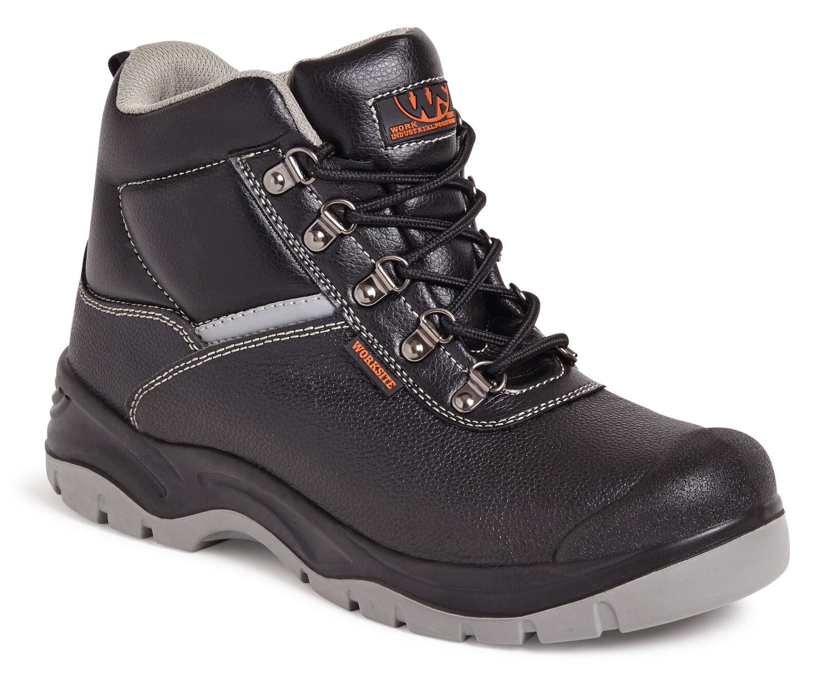 Worksite All Terrain S3 black leather steel toe/midsole water resistant safety work boot #SS609SM