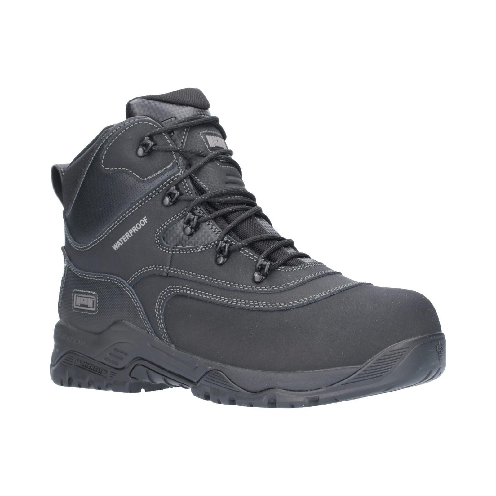 MAGNUM Broadside 6.0 S3 black waterproof non-metal safety boot with midsole