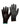 Warrior black PU/polyester knitted work gloves (pack of 12 prs)