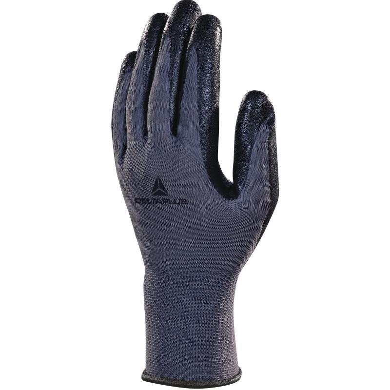 Delta Plus foam nitrile coated polyester knitted glove EN388 #VE722