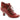 Hush Puppies Vivianna red suede leather women's lace up heeled ankle boot