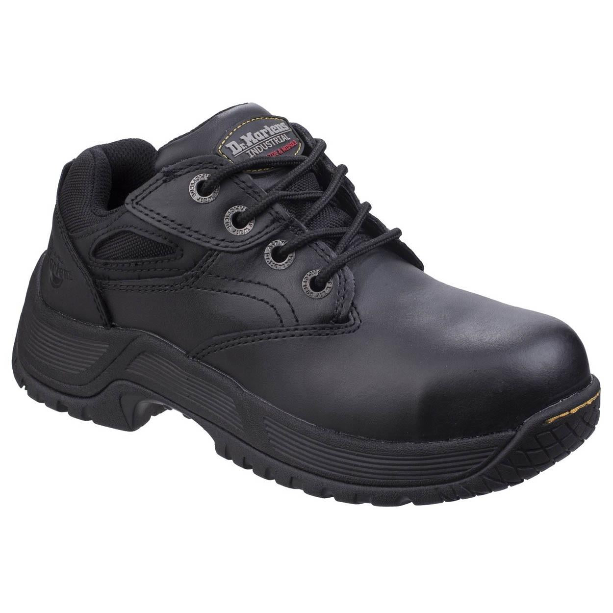 Dr Martens Calvert S1P black leather steel toe/midsole work safety shoes