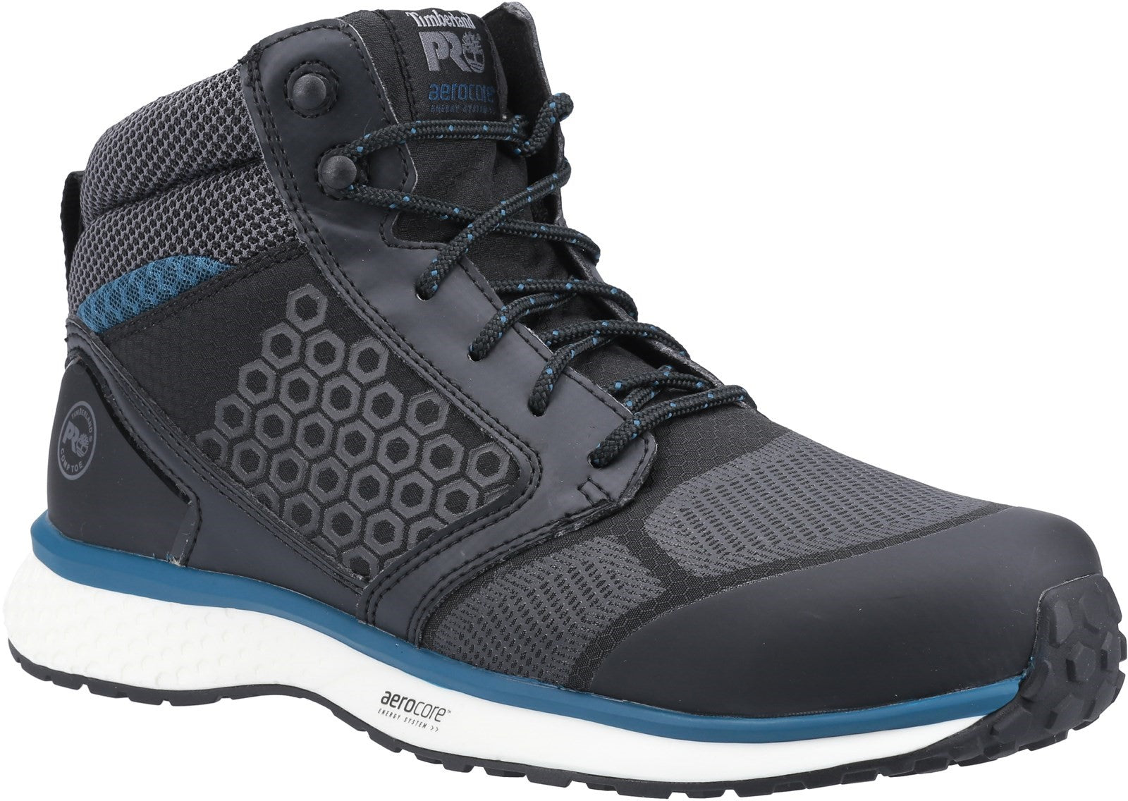 Timberland Pro Reaxion Mid S3 black/blue composite toe/midsole work safety boots