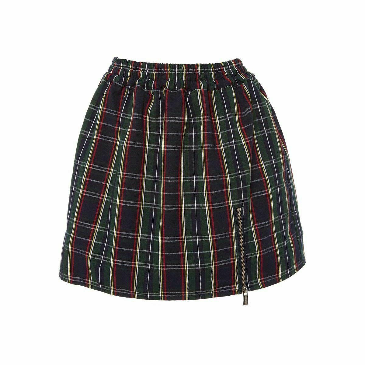 Original genuine Harrington Ltd navy tartan skirt - one size fits all