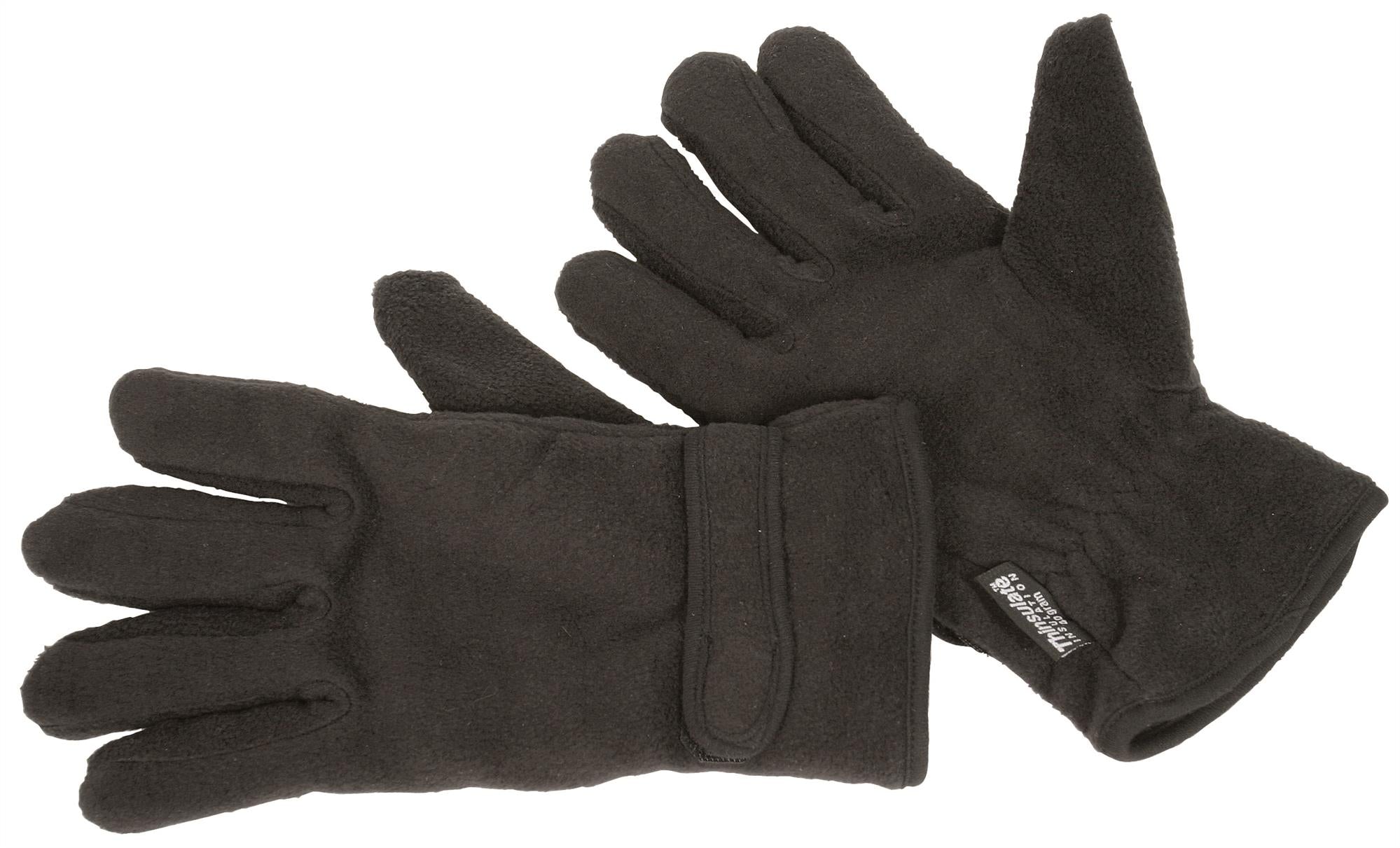 Fort Thinsulate thermal-lined black fleece winter glove #601
