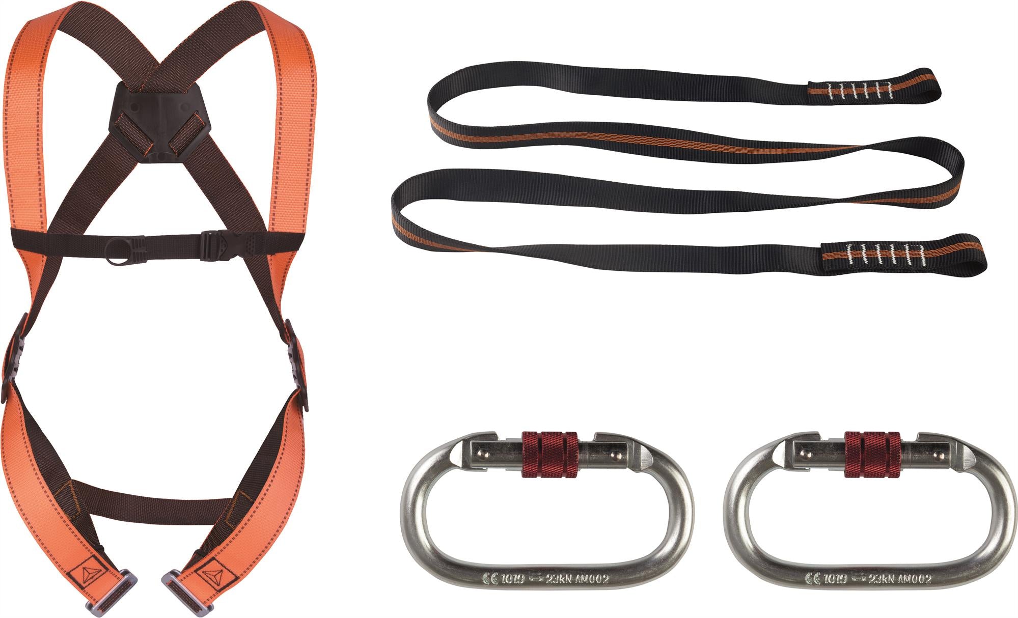 Delta Plus restraint harness, webbing restraint lanyard and hooks #ELARA130V2