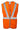 PULSAR® Rail tear-apart press-stud orange hi-viz waistcoat #PR145