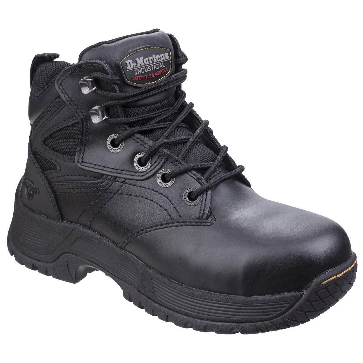 Dr Martens Torness S1P black leather steel toe/midsole work safety hiker boots