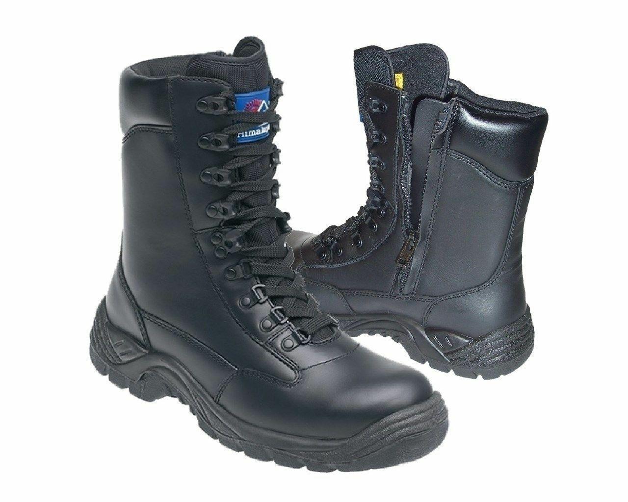 Himalayan S3 black leather steel toe/midsole side-zip safety boot #5060