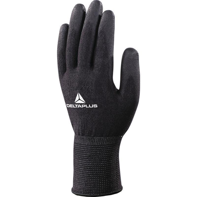 Delta Plus anti-cut level 5/D breathable black PU work glove #VENICUT59