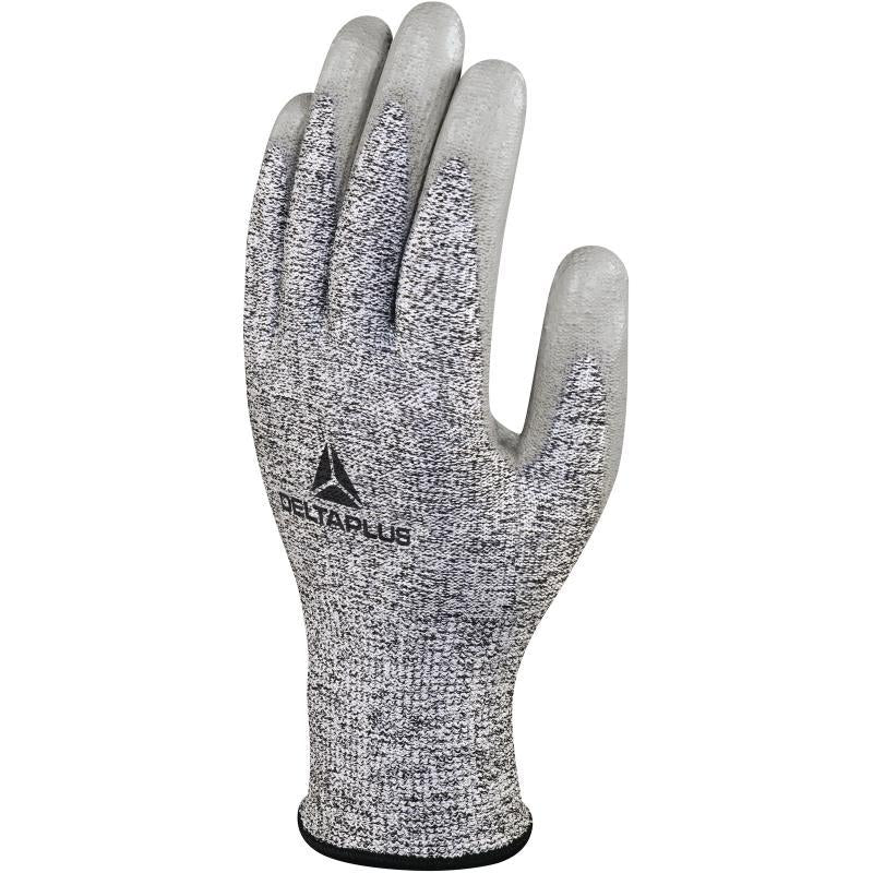 Delta Plus anti-cut level D grey PU coated glove (3 pair pack)  #VENICUT58
