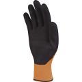Delta Plus Apollon latex foam coated high visibility orange work glove #VV733