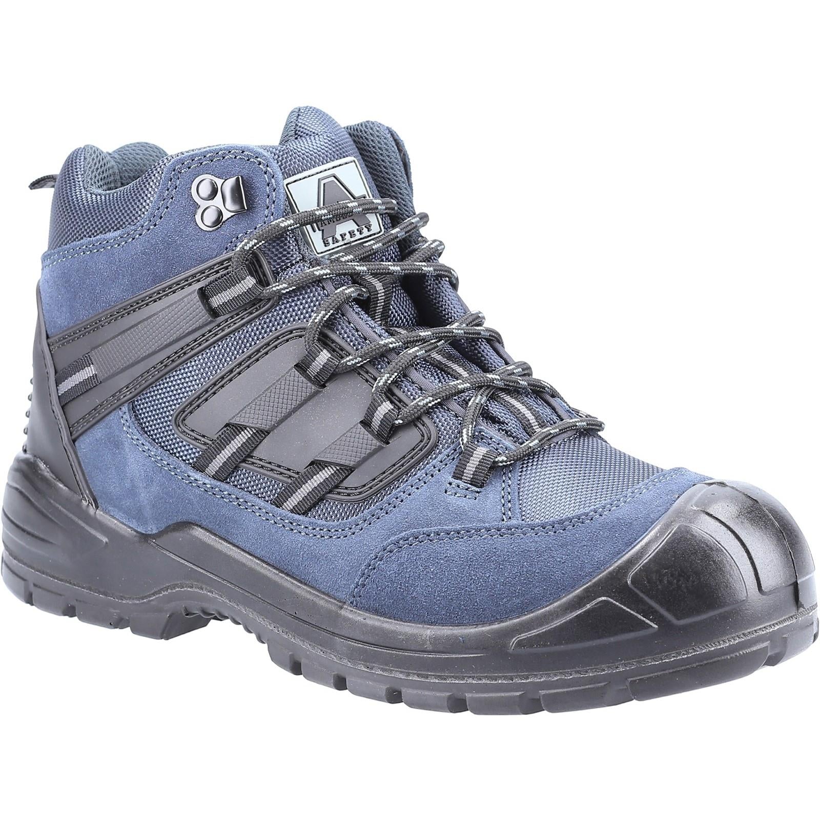 Amblers S1P navy suede steel toe/midsole safety hiker work boot #AS257