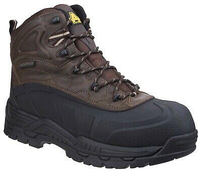 Amblers S3 brown waterproof composite toe-cap/midsole safety boot #FS430